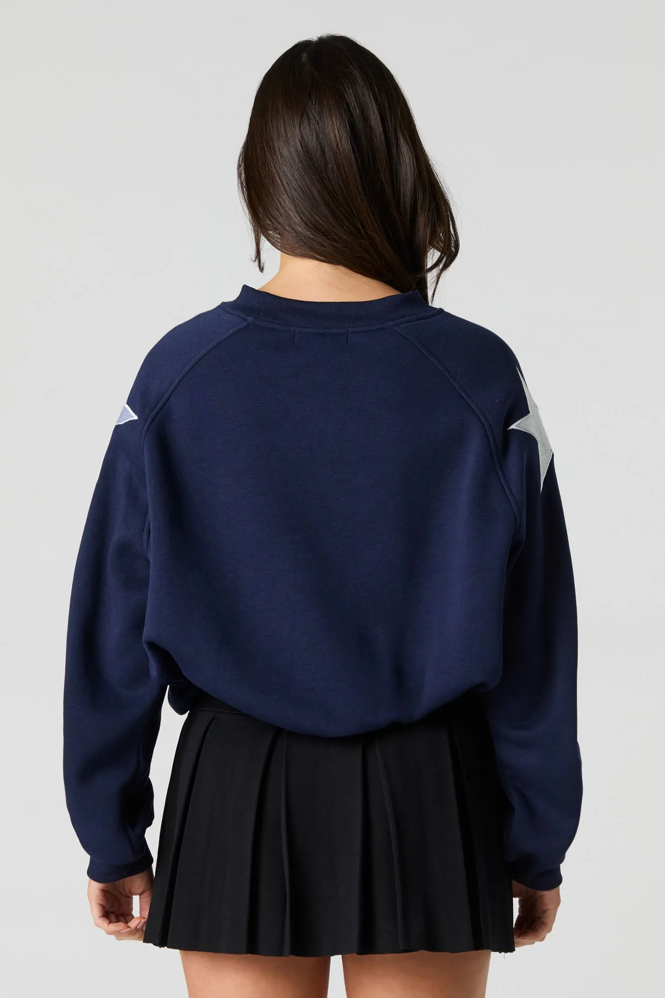 Destination Twill Embroidered Fleece Sweatshirt sold by Urban Planet product image thumbnail 2