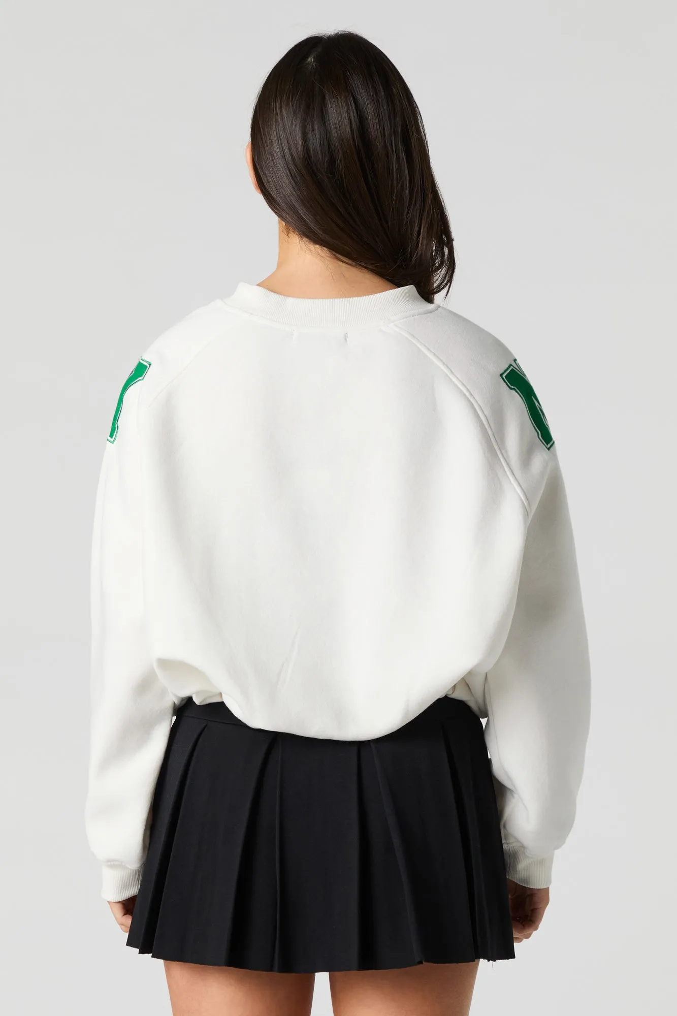 Destination Twill Embroidered Fleece Sweatshirt sold by Urban Planet product image thumbnail 5