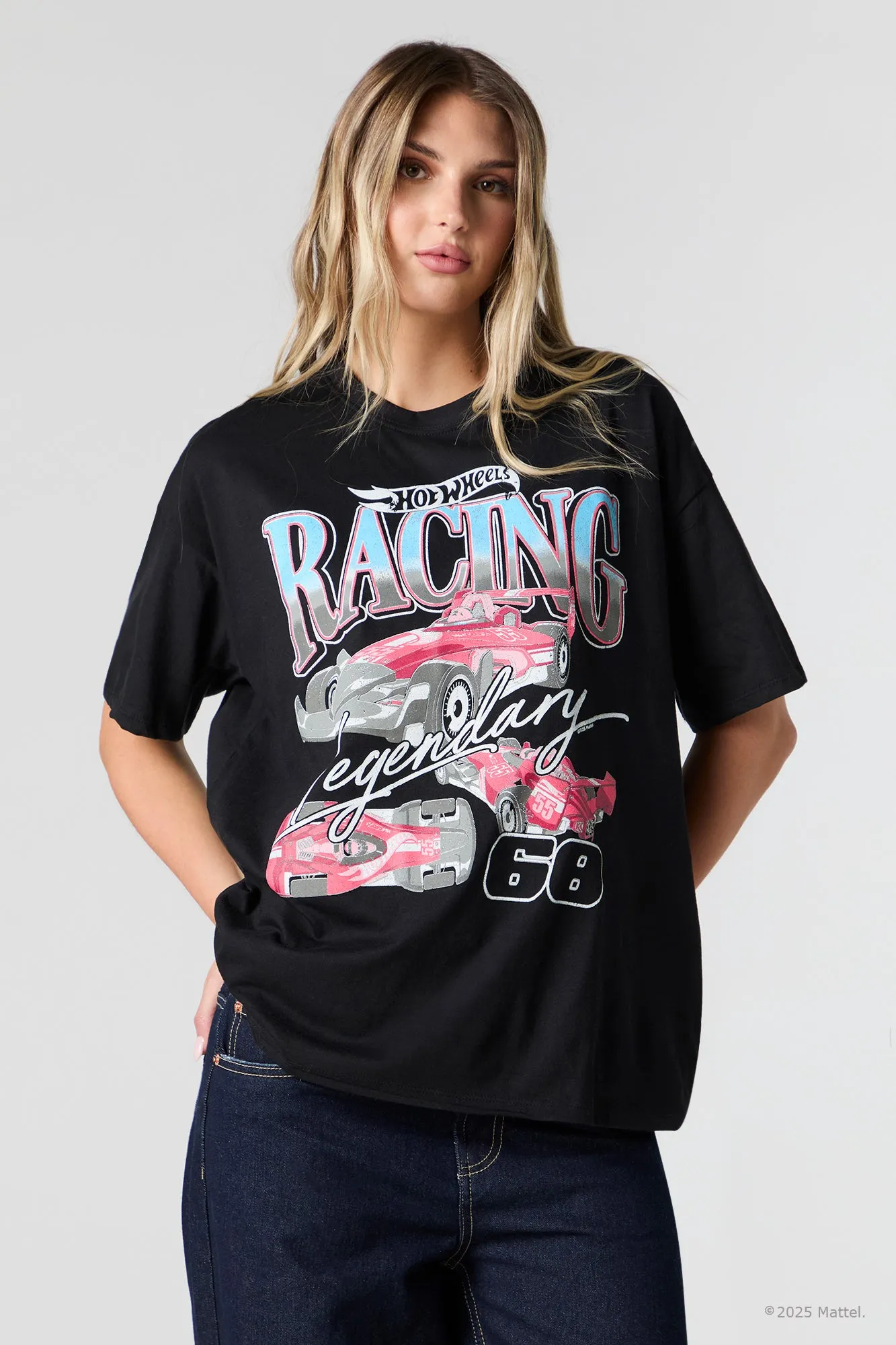 Hot Wheels™ Racing Graphic Boyfriend T-Shirt sold by Urban Planet