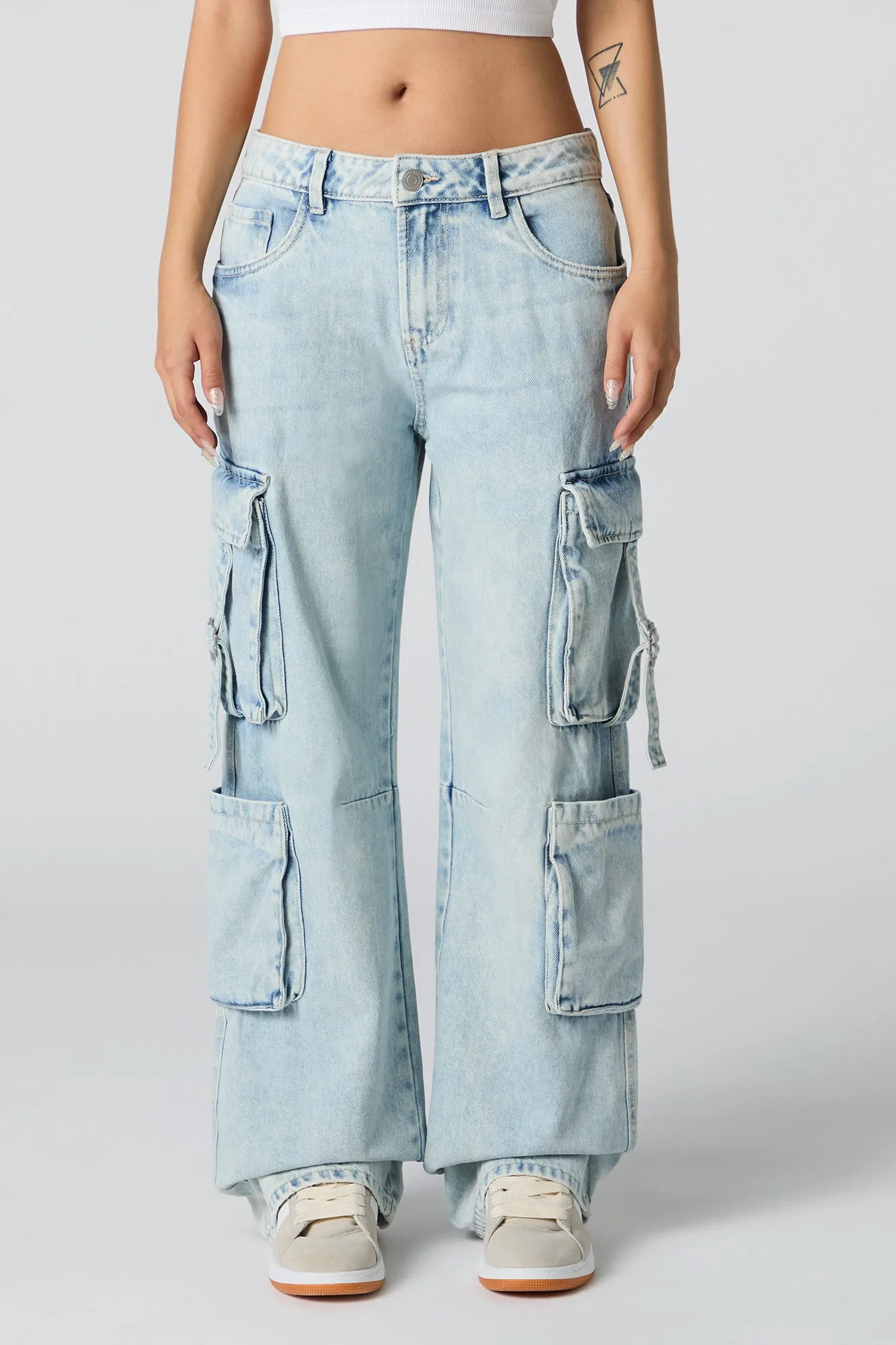 Jean cargo baggy rigide et polyvalent sold by Urban Planet product image thumbnail 2