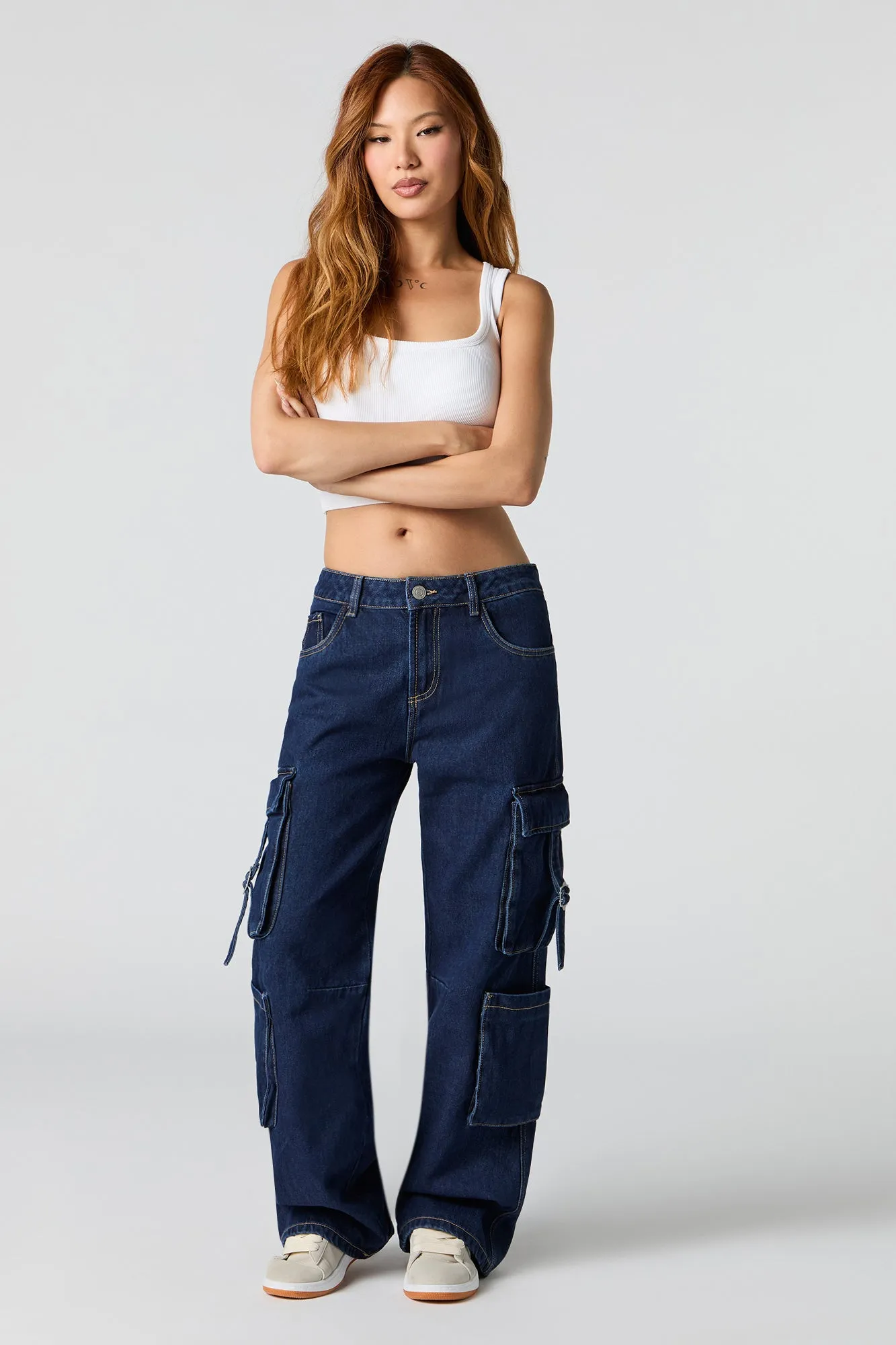 Jean cargo baggy rigide et polyvalent sold by Urban Planet product image thumbnail 4