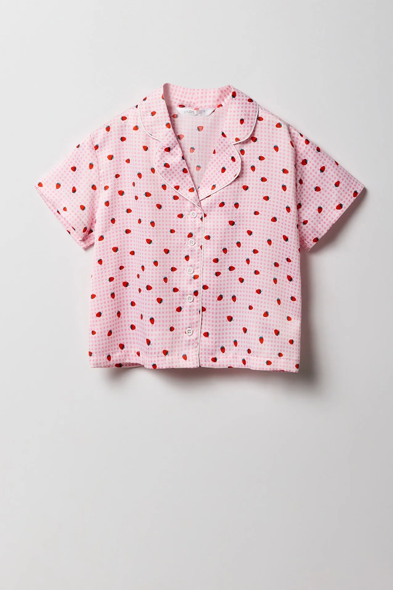 Ensemble pyjama avec haut boutonné et short en satin sold by Urban Planet product image thumbnail 2