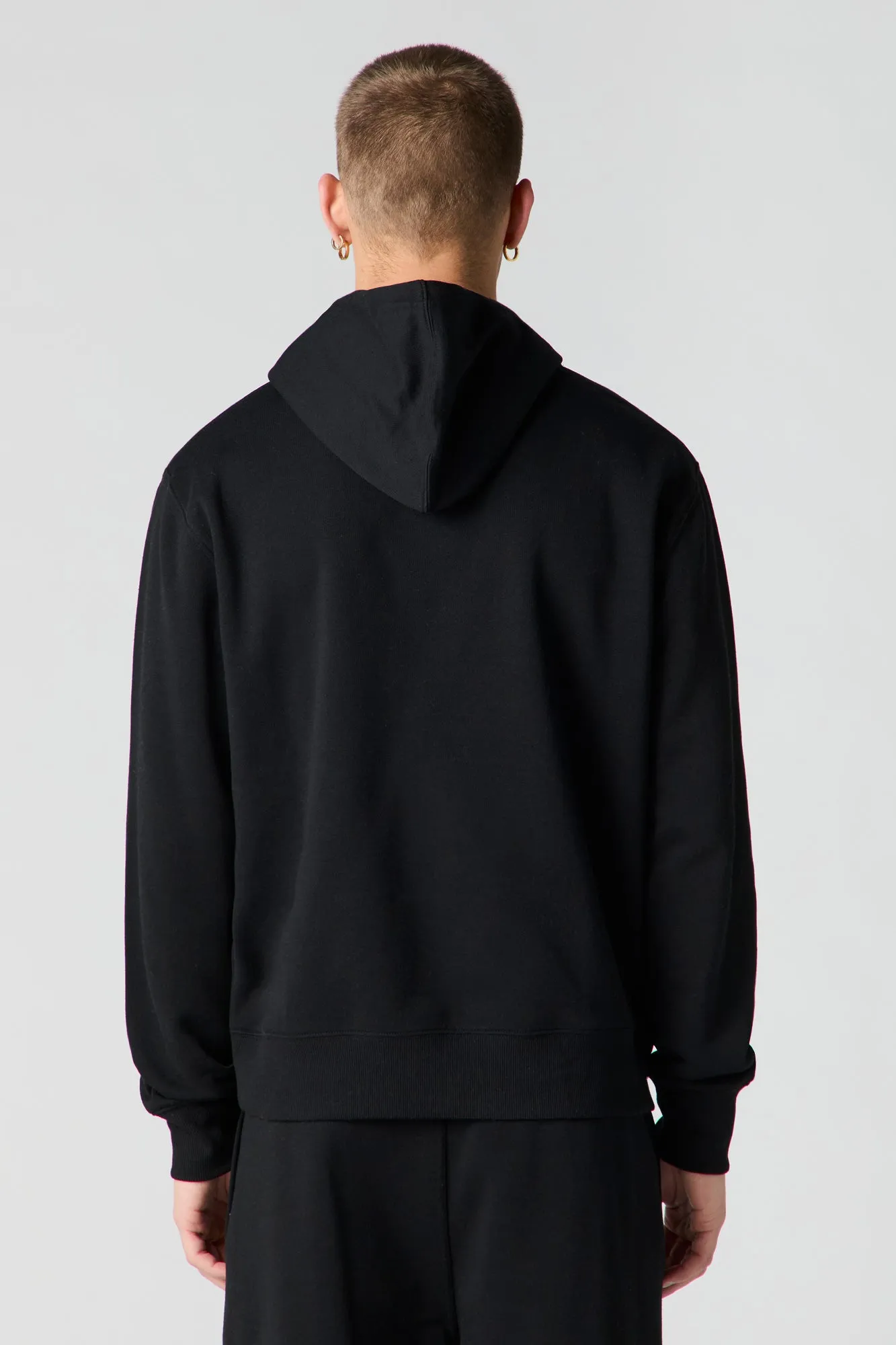 Solid Fleece Hoodie sold by Urban Planet product image thumbnail 5