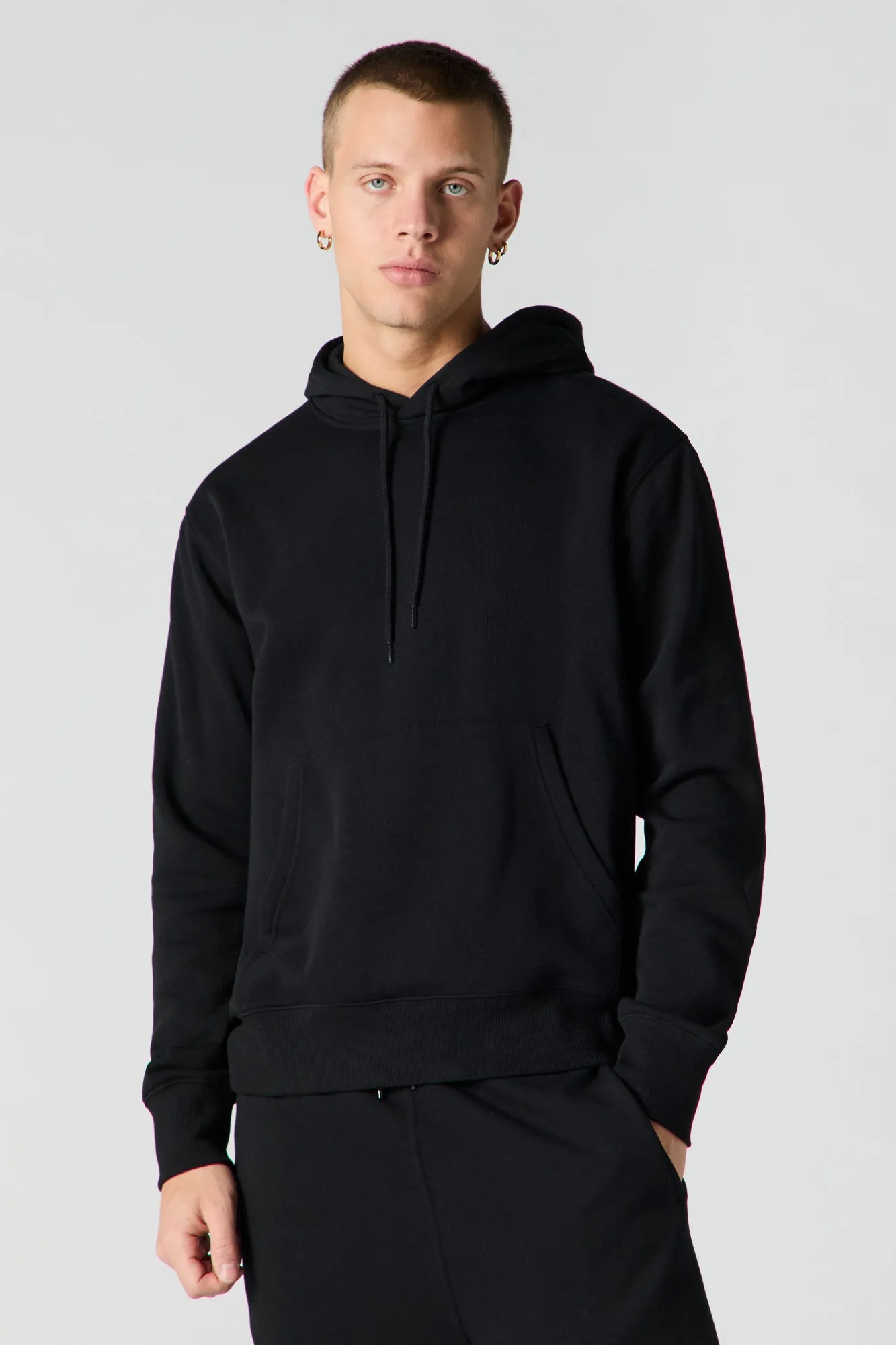 Solid Fleece Hoodie sold by Urban Planet product image thumbnail 4