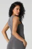 Pinstriped High Neck Vest sold by Urban Planet