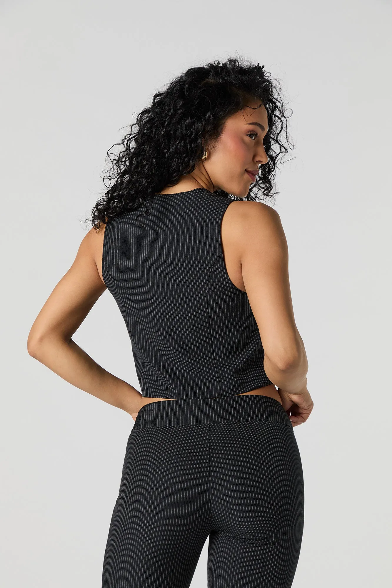 Veste à fines rayures avec attache sold by Urban Planet product image thumbnail 2