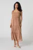 Chiffon Tie Strap Tiered Midi Dress sold by Urban Planet