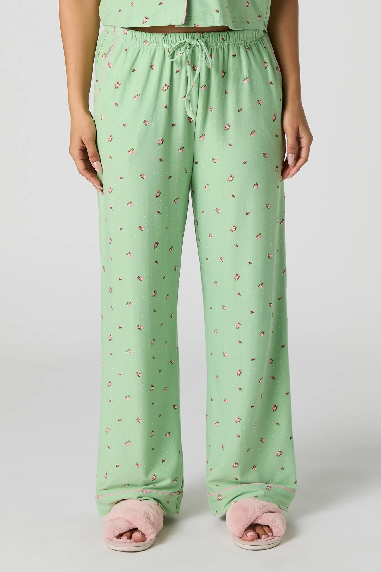 Ensemble pyjama avec haut boutonné et pantalon sold by Urban Planet product image thumbnail 3