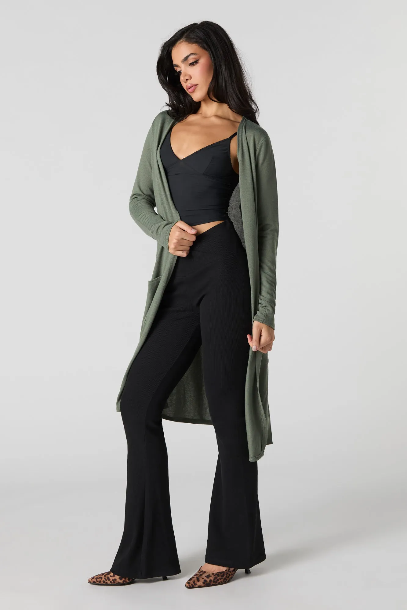 Knit Longline Cardigan sold by Urban Planet product image thumbnail 3