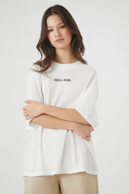 Oversized New York Graphic T-Shirt sold by Urban Planet