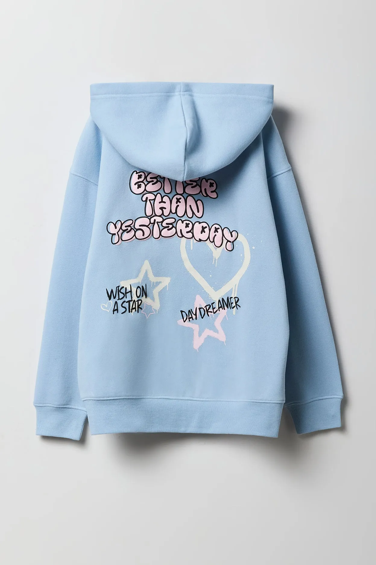 Girls Oversized Graphic Fleece Hoodie sold by Urban Planet product image thumbnail 5