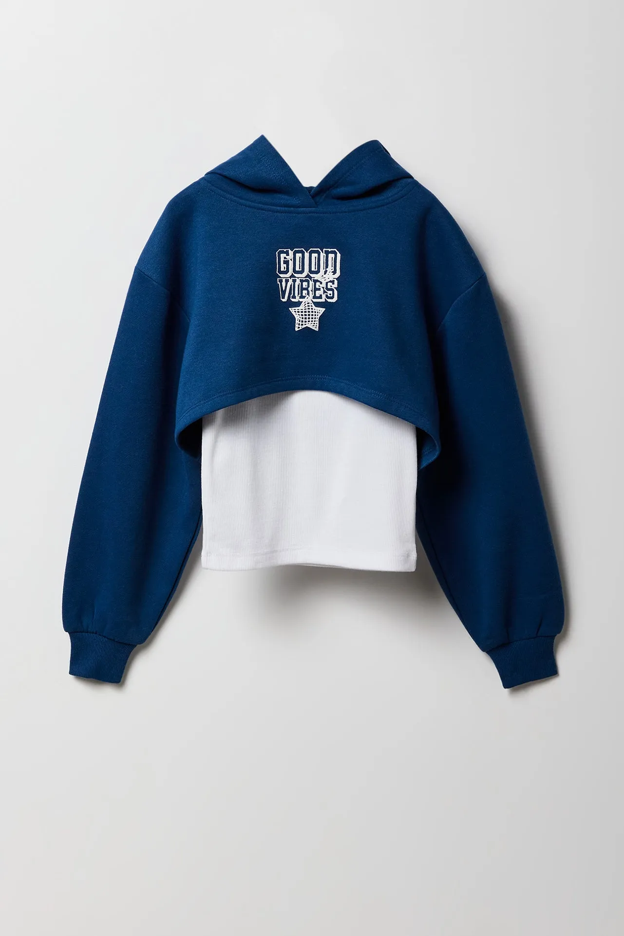 Ensemble avec haut court à capuchon et débardeur pour fille sold by Urban Planet product image thumbnail 5