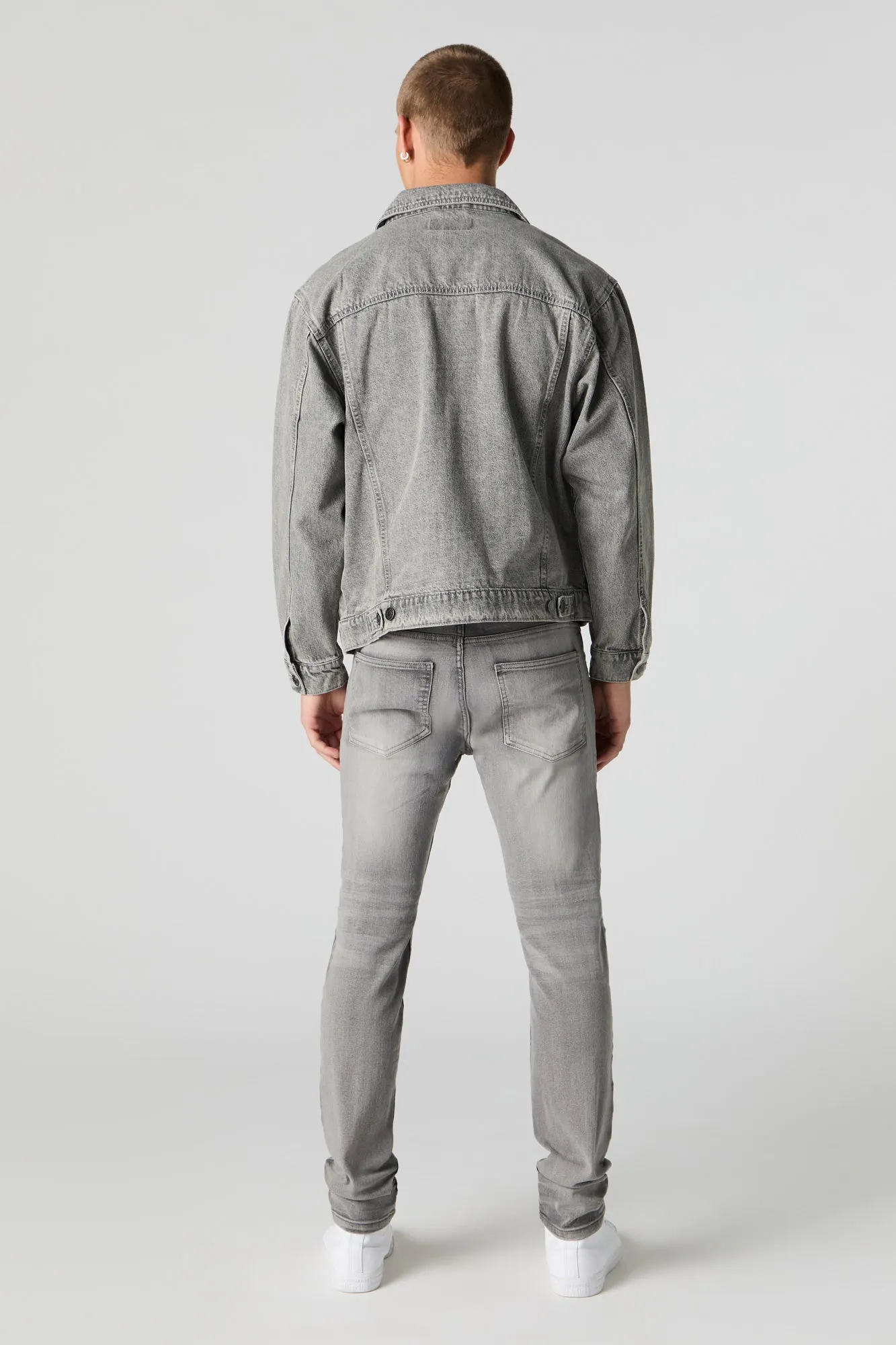 Jean ajusté extensible délavé gris sold by Urban Planet product image thumbnail 3