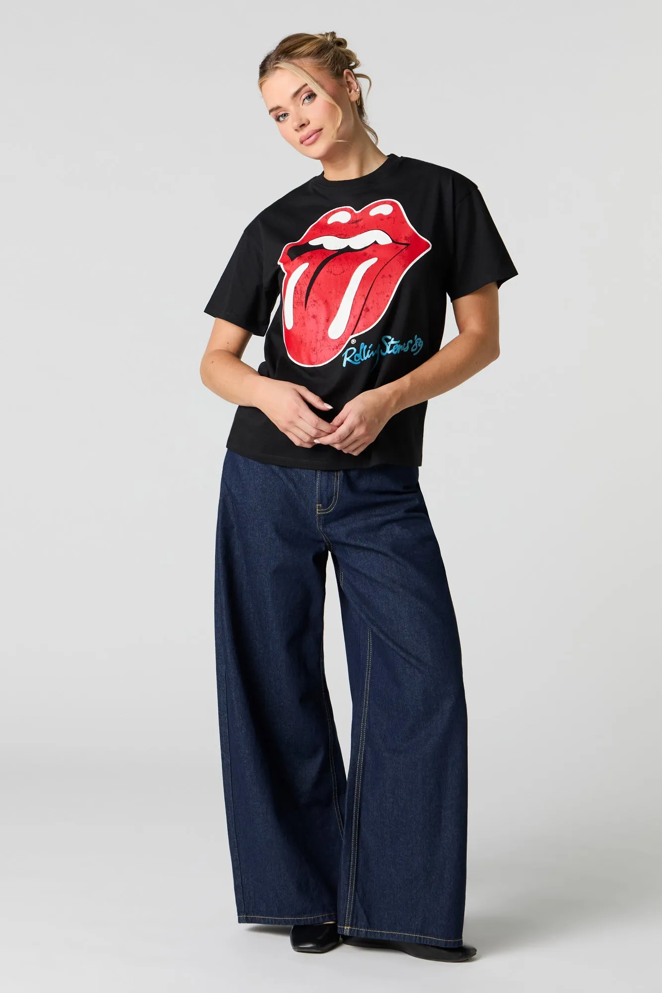 Rolling Stones Graphic Boyfriend T-Shirt sold by Urban Planet product image thumbnail 3