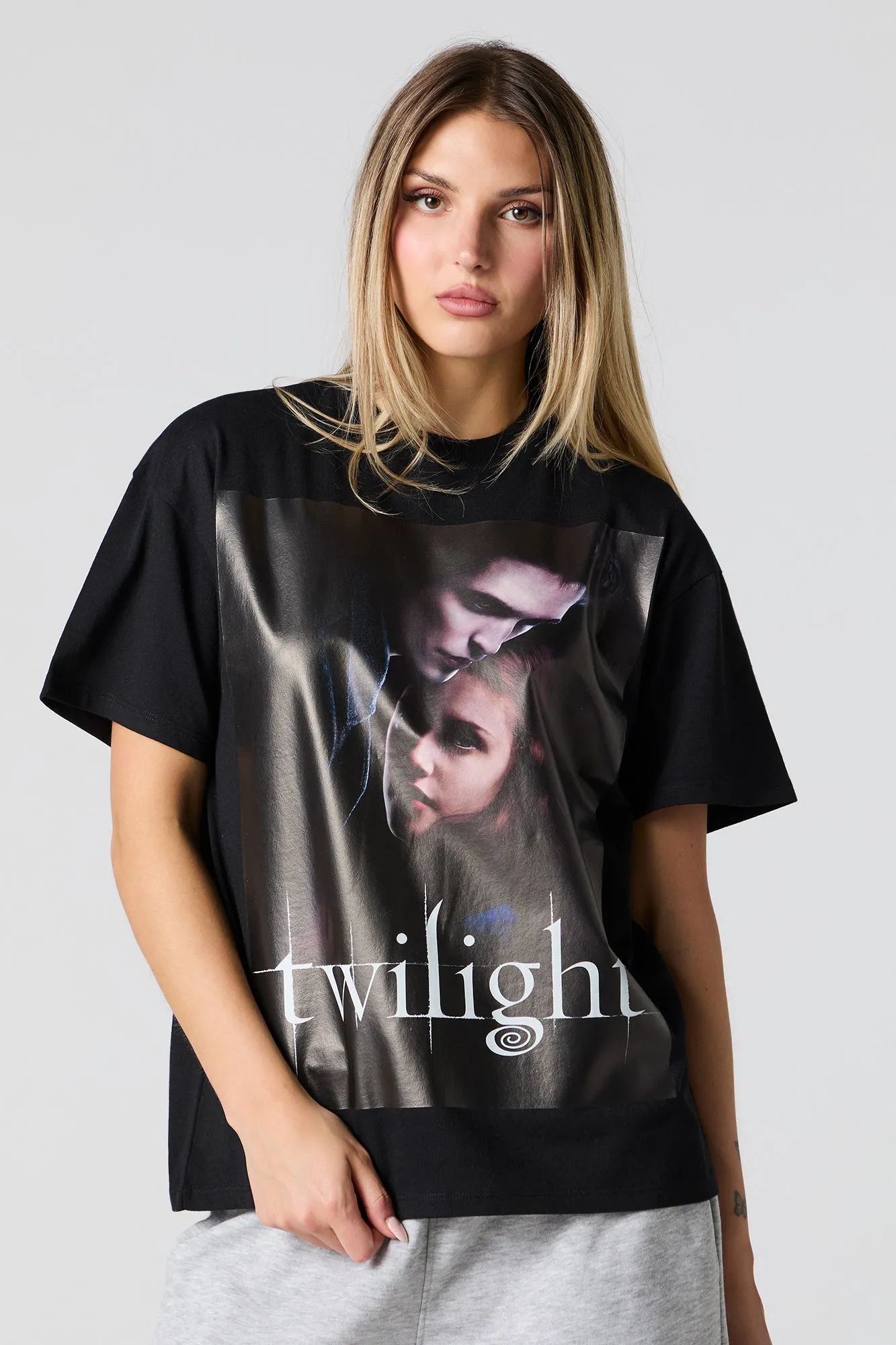 T-shirt coupe garçonne à imprimé Twilight sold by Urban Planet