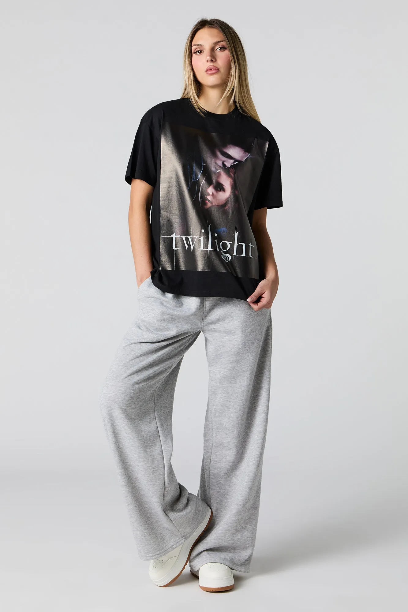 T-shirt coupe garçonne à imprimé Twilight sold by Urban Planet product image thumbnail 3