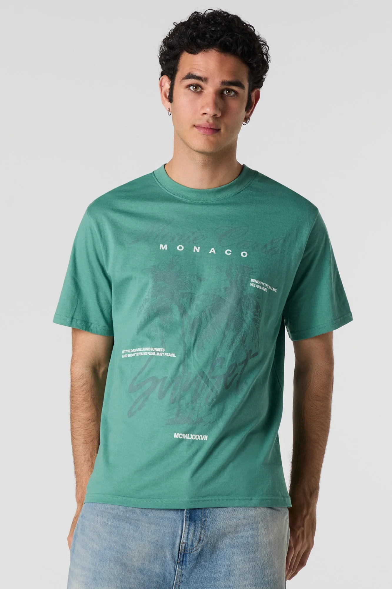 T-shirt à imprimé Monaco sold by Urban Planet