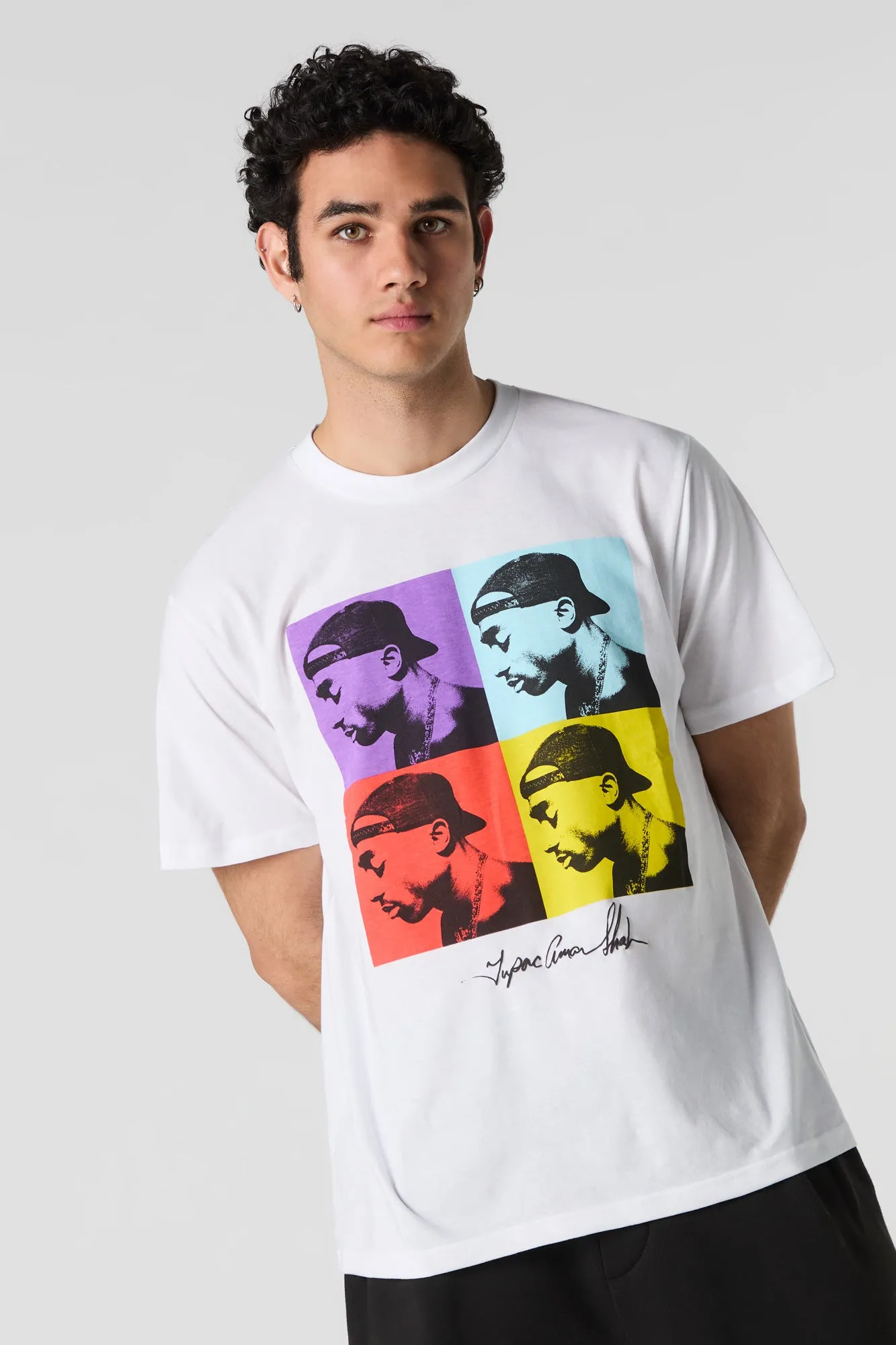 T-shirt à imprimé Tupac sold by Urban Planet