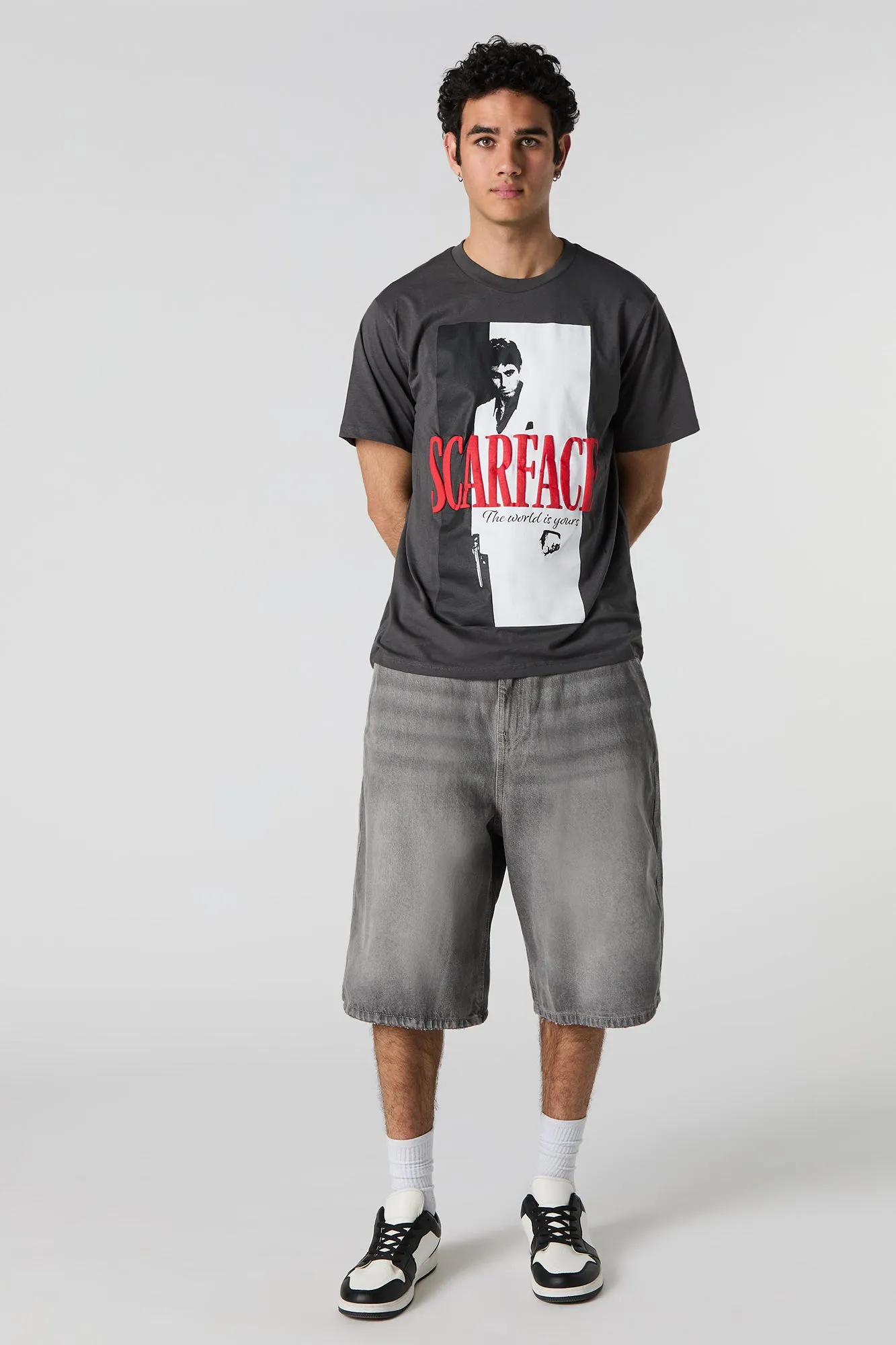 Scarface Puff Print T-Shirt sold by Urban Planet product image thumbnail 3