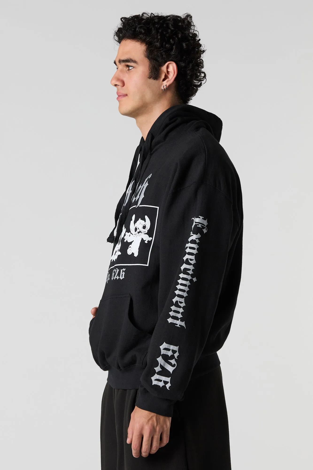 Stitch Graphic Fleece Hoodie sold by Urban Planet product image thumbnail 4