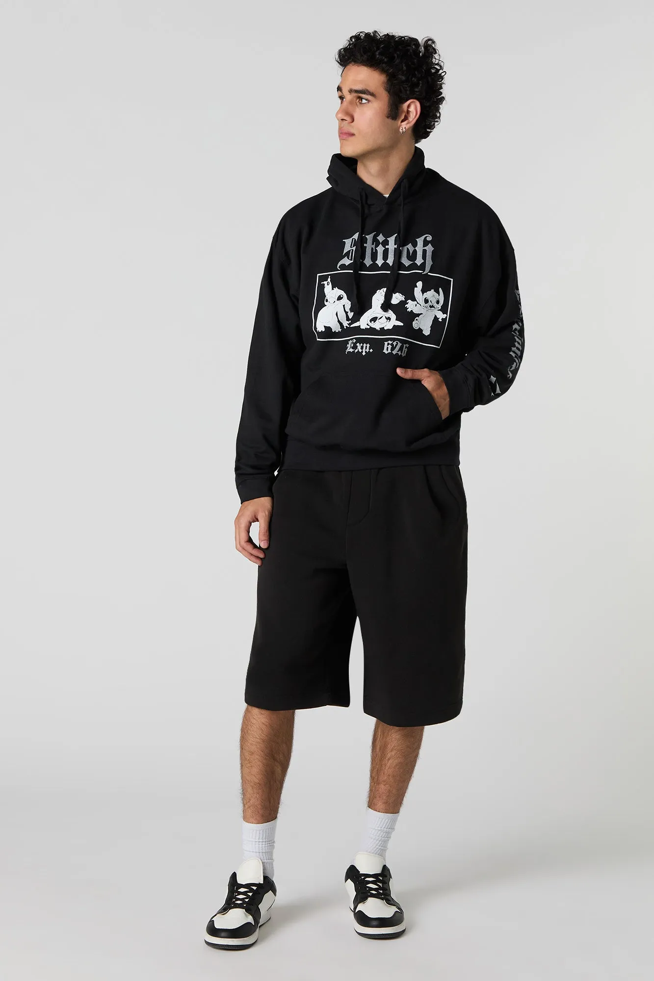 Stitch Graphic Fleece Hoodie sold by Urban Planet product image thumbnail 3