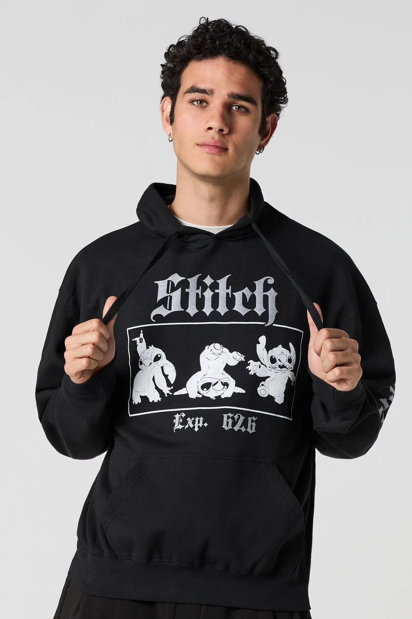 Stitch Graphic Fleece Hoodie sold by Urban Planet