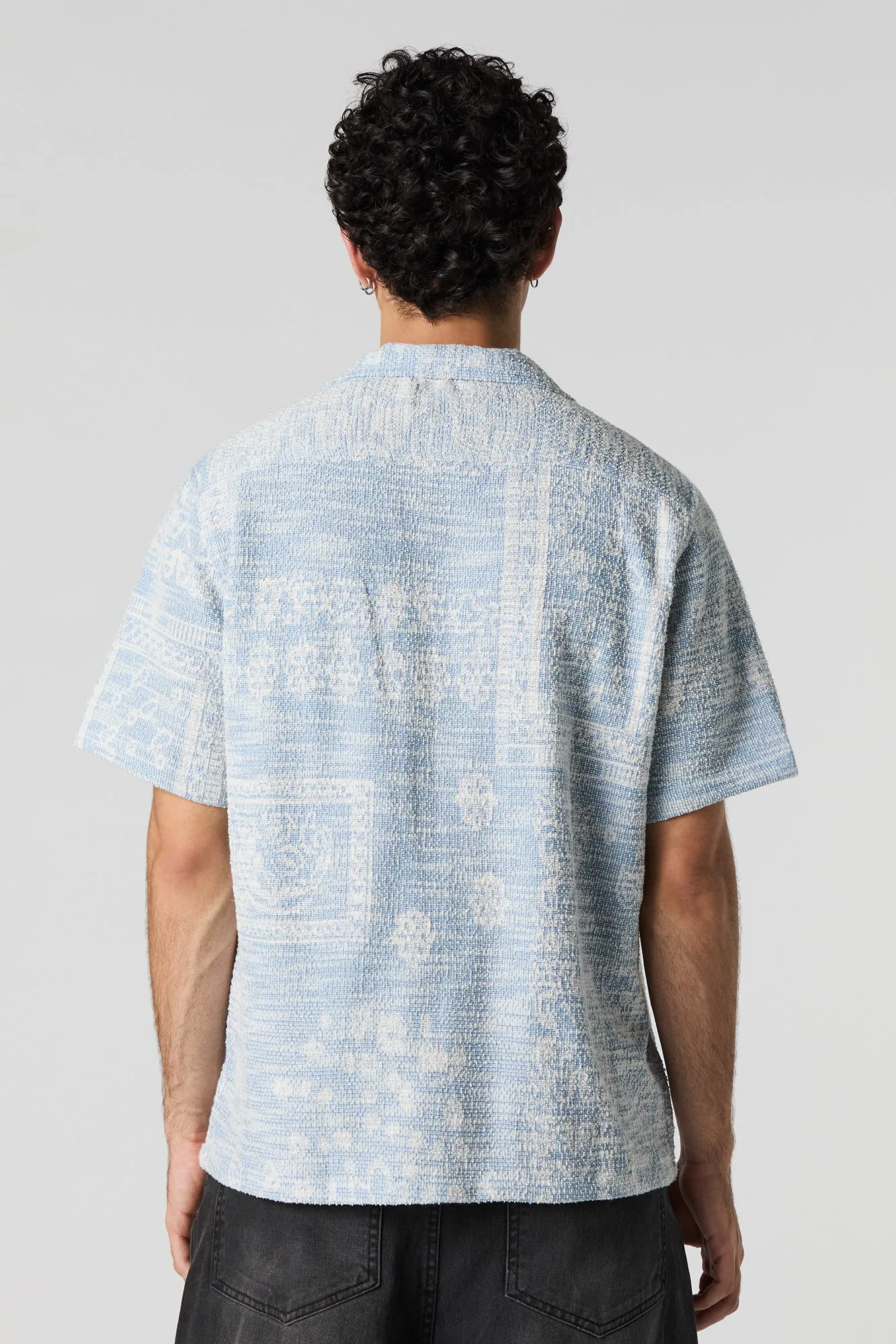 Paisley Textured Button-Up Top sold by Urban Planet product image thumbnail 2