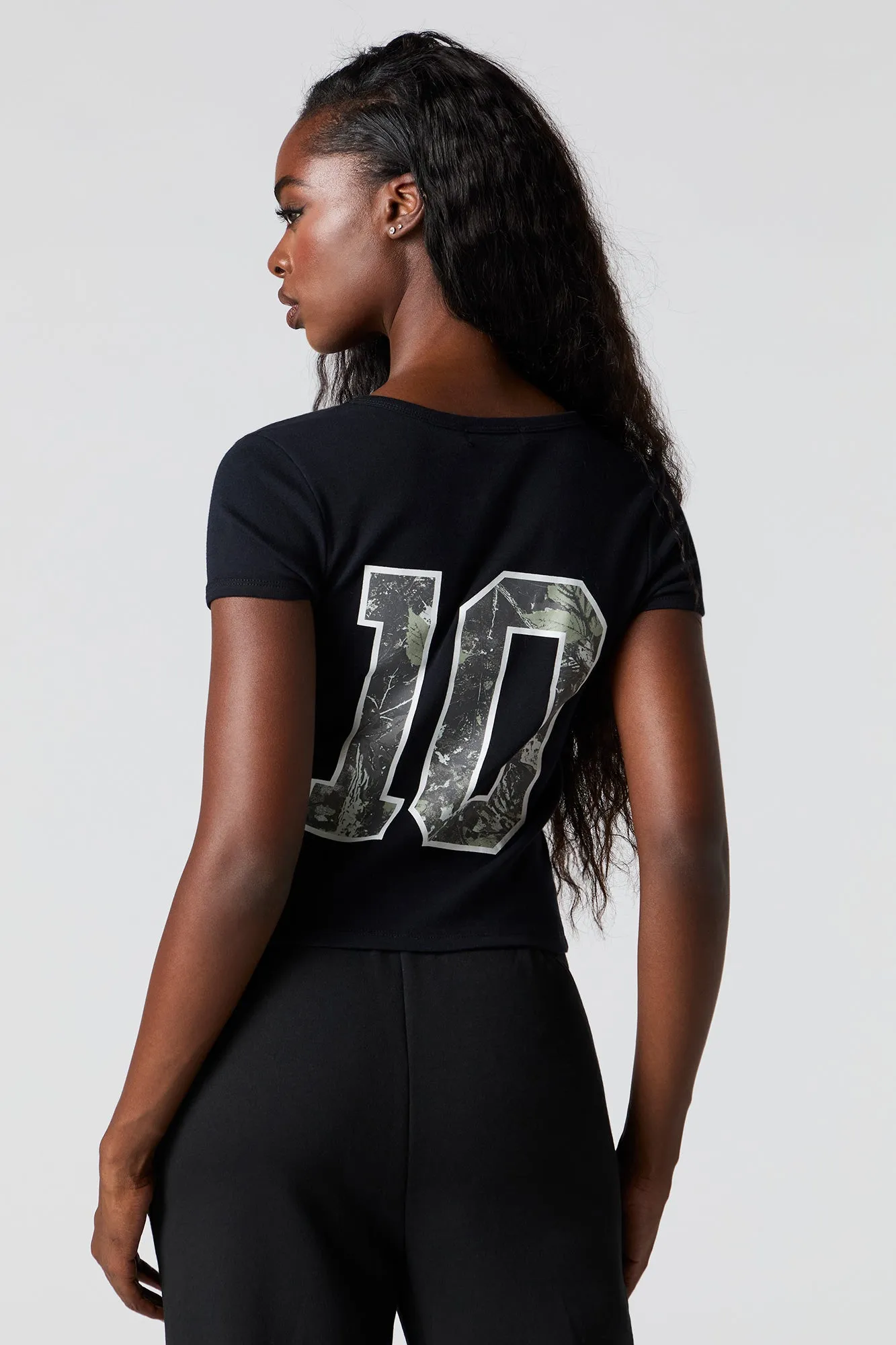 T-shirt écourté à imprimé Active sold by Urban Planet product image thumbnail 5