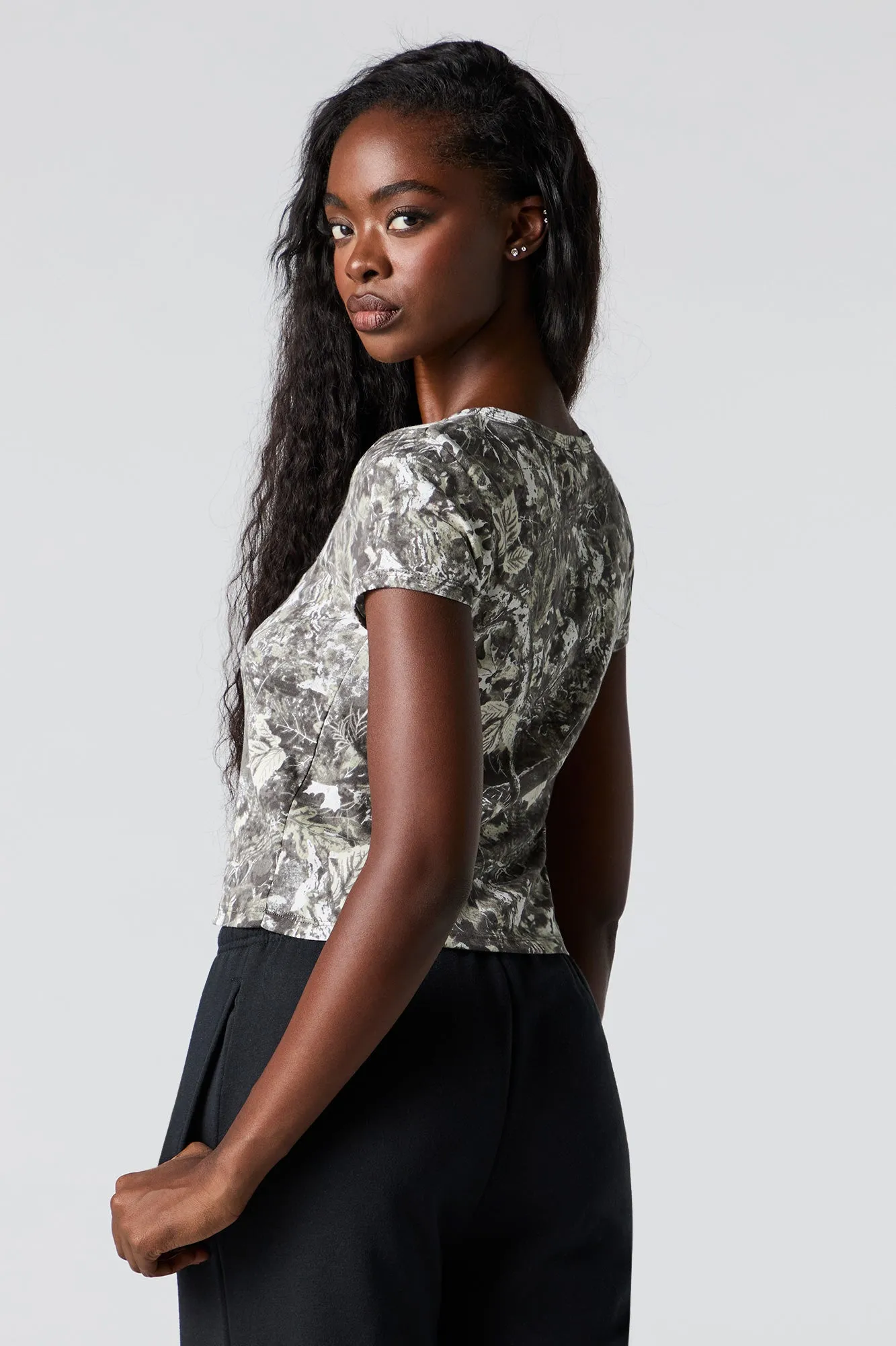 T-shirt écourté à imprimé Active sold by Urban Planet product image thumbnail 2