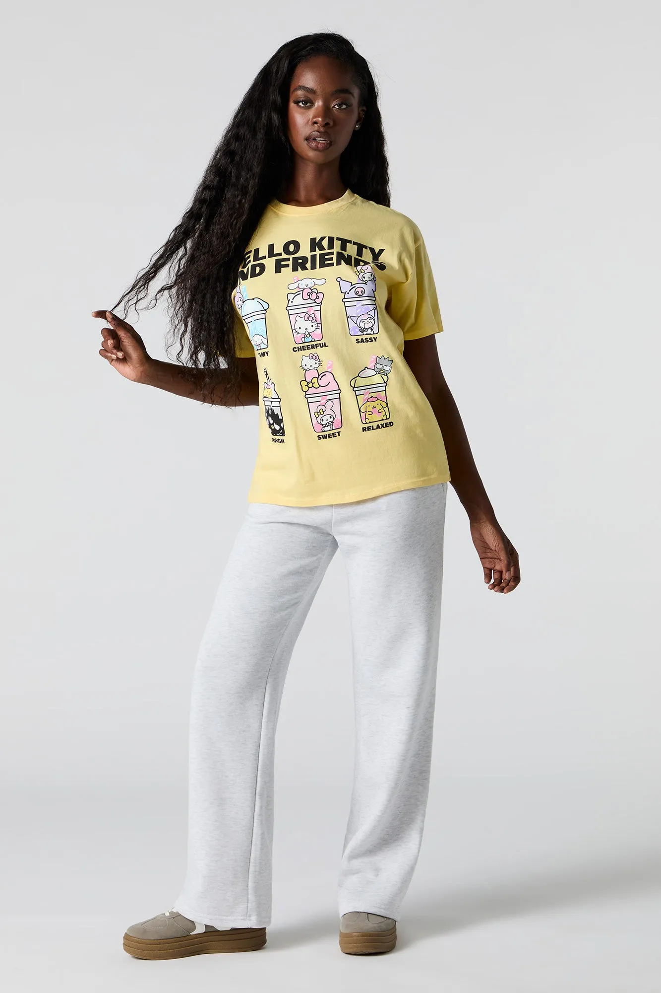 Hello Kitty Boba Graphic Boyfriend T-Shirt sold by Urban Planet product image thumbnail 3