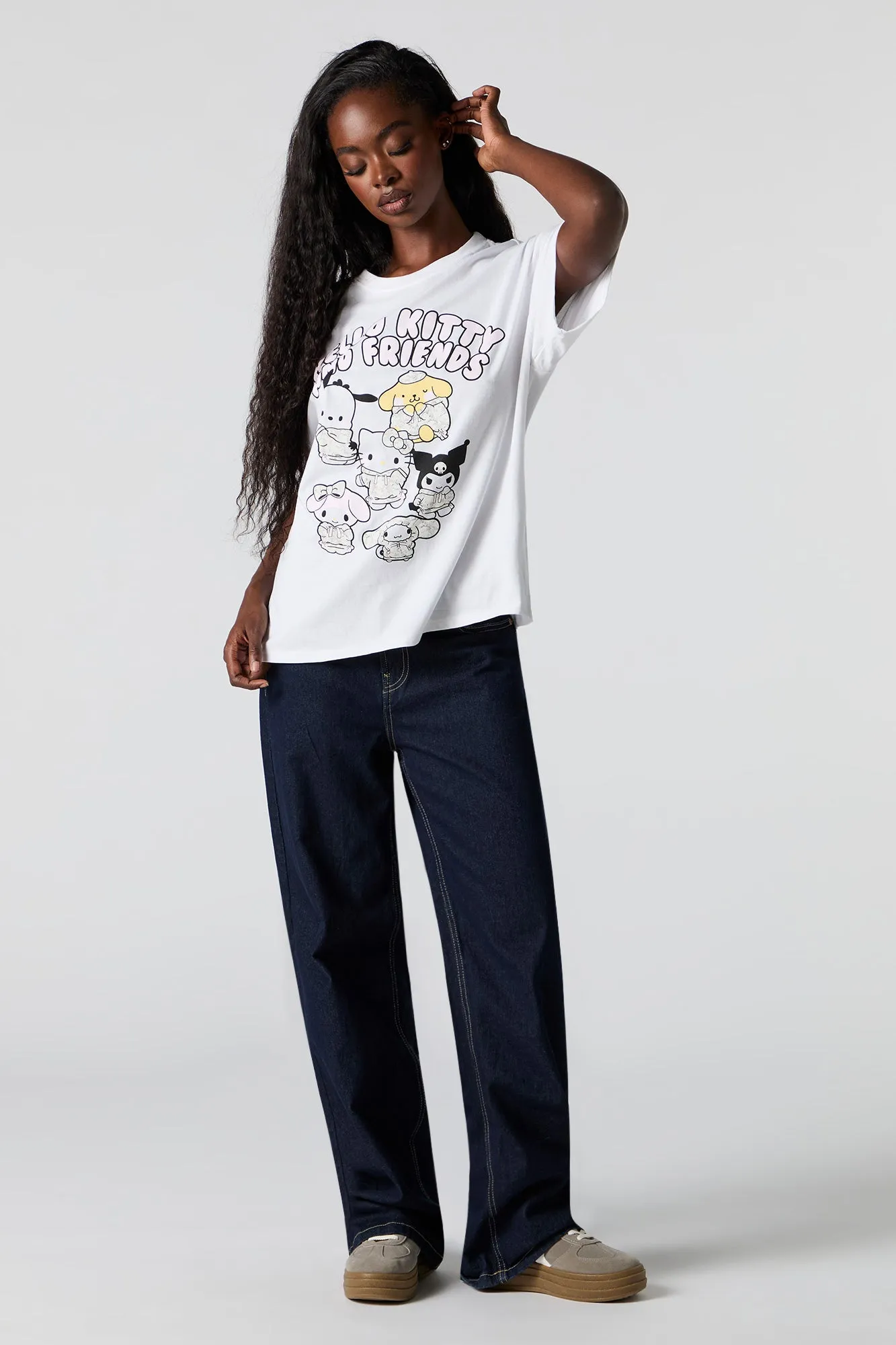Hello Kitty & Friends Graphic Boyfriend T-Shirt sold by Urban Planet product image thumbnail 3