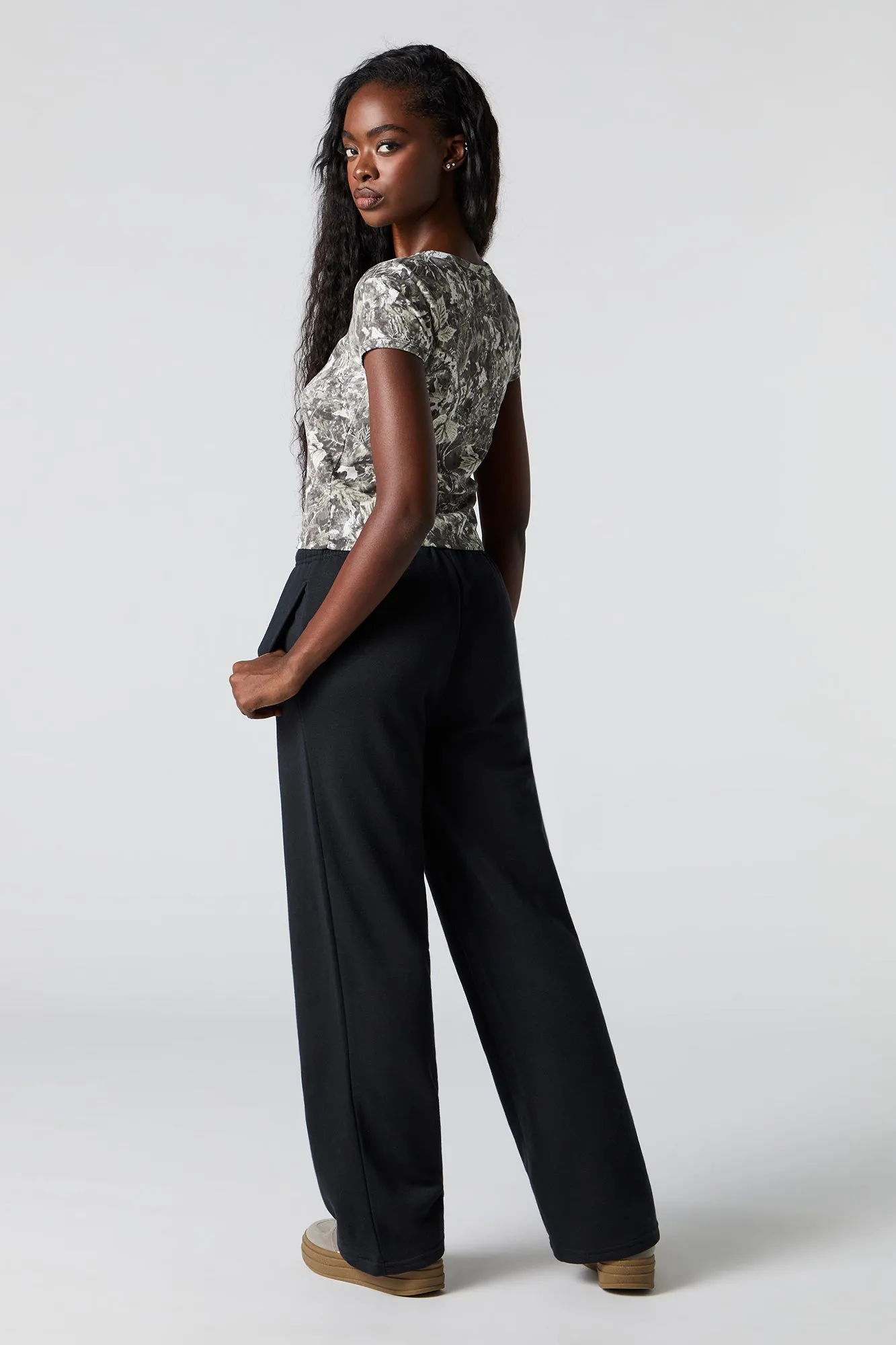 Wide Leg Fleece Sweatpant sold by Urban Planet product image thumbnail 3