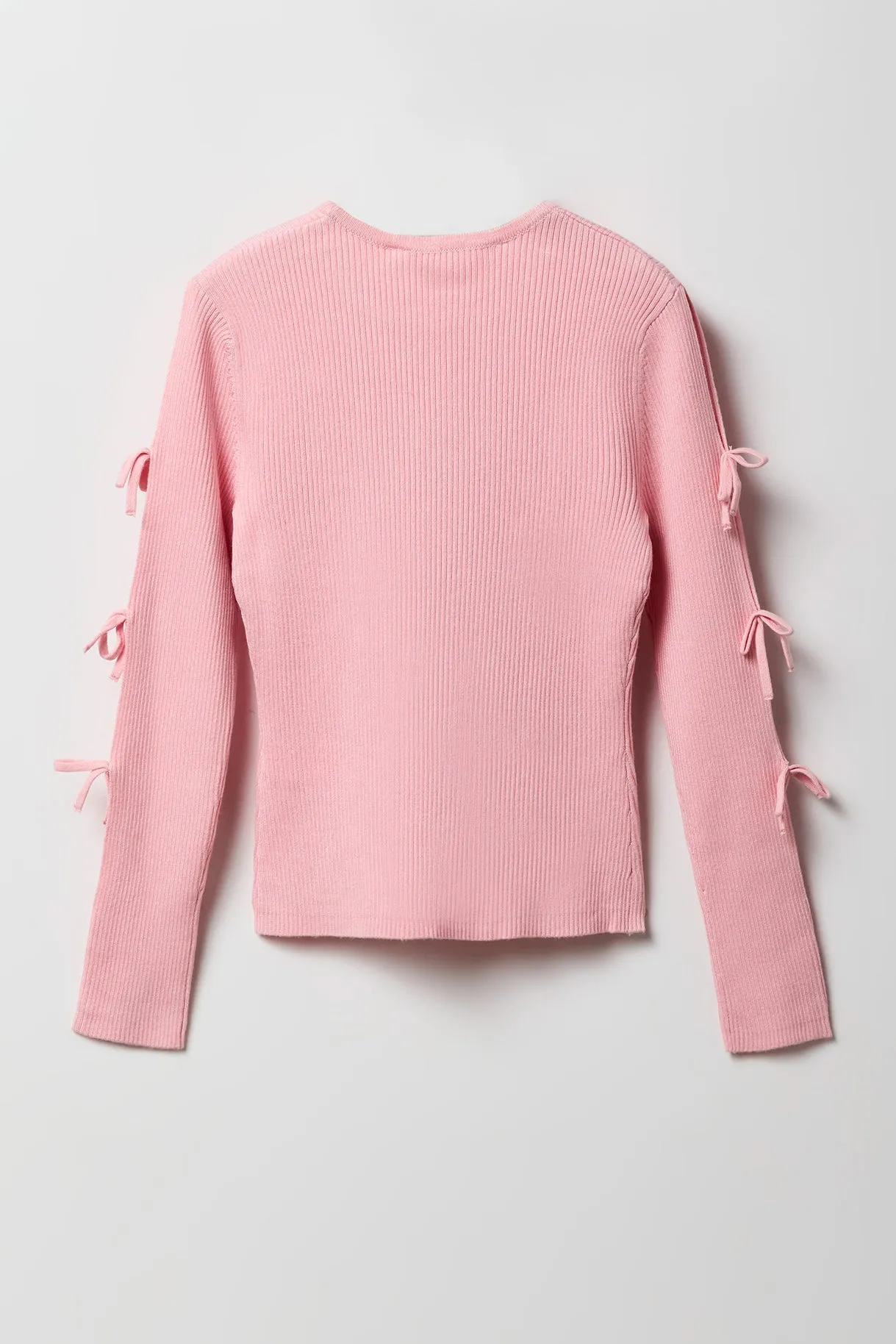 Chandail côtelé avec boucles sur les manches pour fille sold by Urban Planet product image thumbnail 2