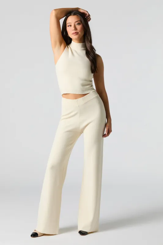 Pantalon à jambe large en tricot sold by Urban Planet