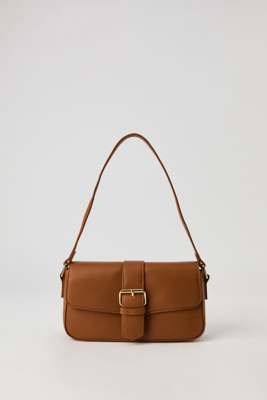 Faux Leather Buckled Purse sold by Urban Planet