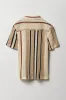 Boys Striped Open Knit Button-Up Top sold by Urban Planet