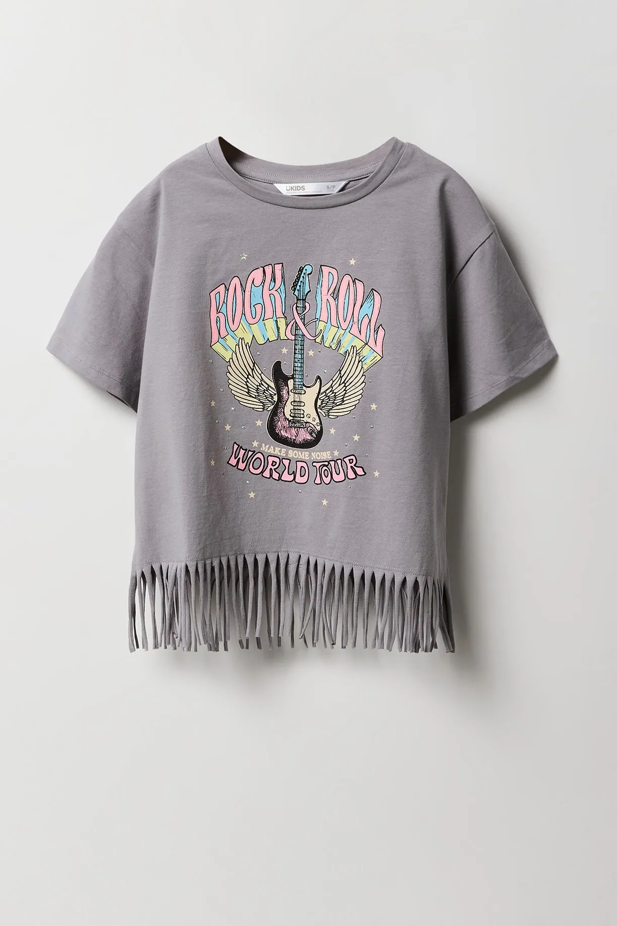 T-shirt imprimé avec franges pour fille sold by Urban Planet product image thumbnail 5
