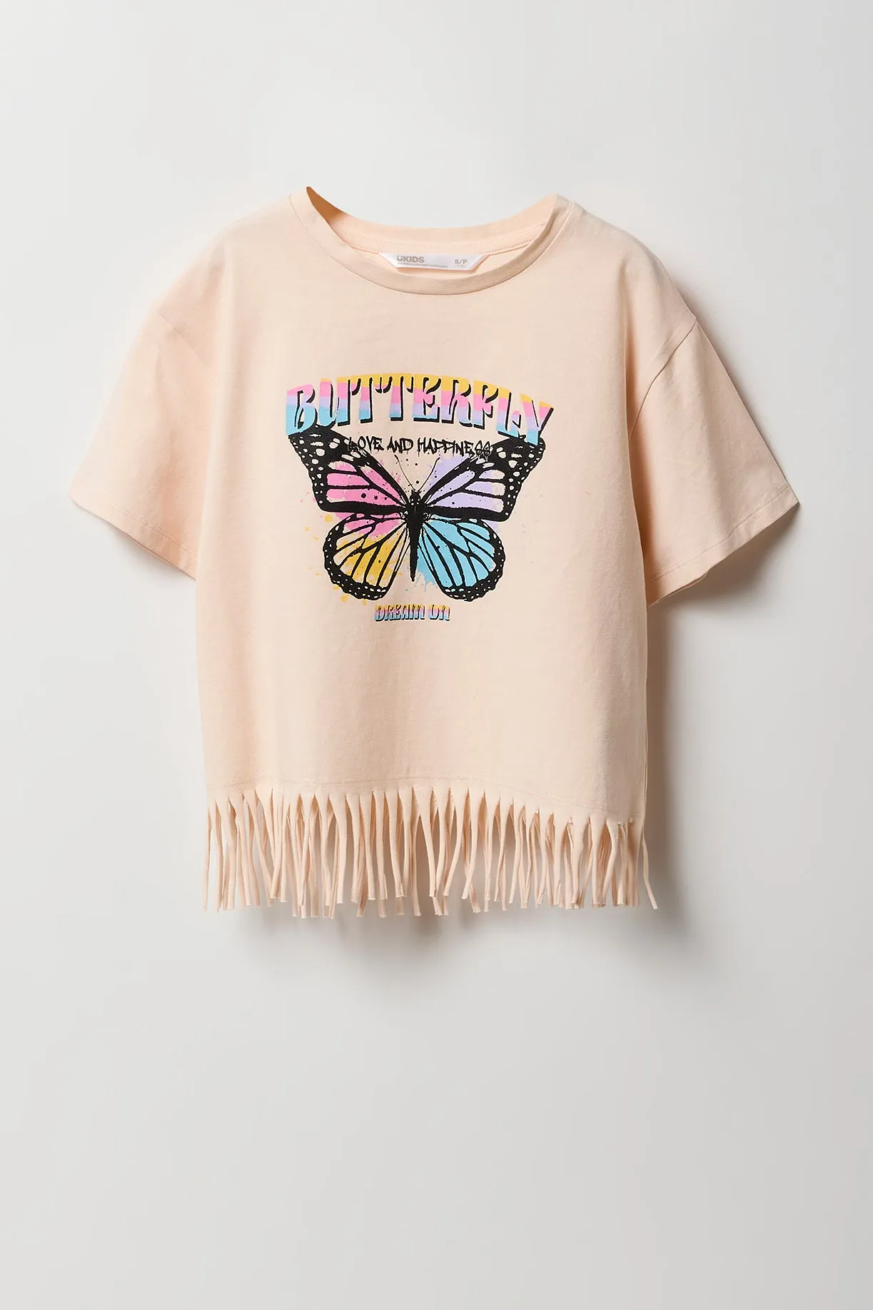 T-shirt imprimé avec franges pour fille sold by Urban Planet