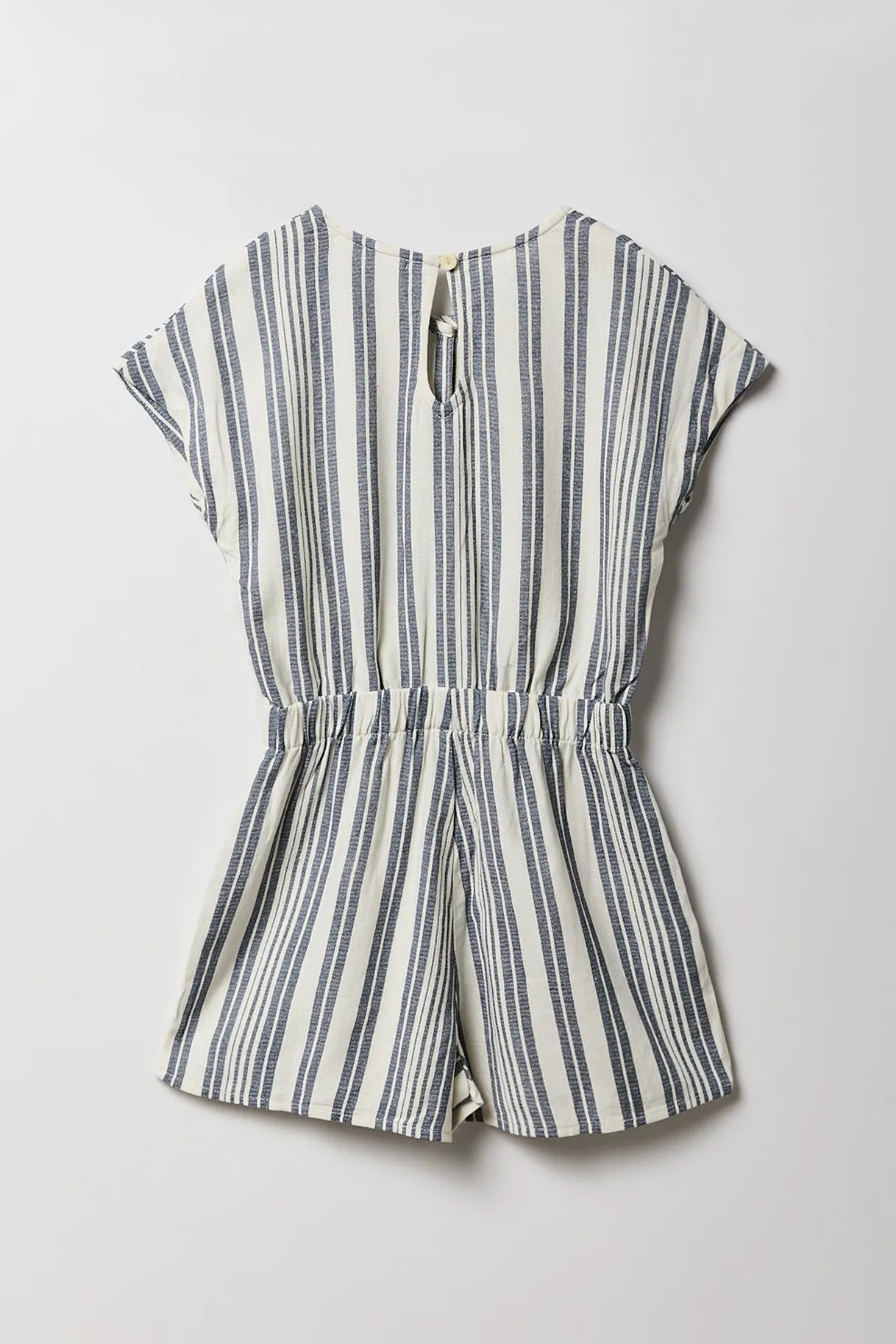Girls Linen Front-Tie Cut-Out Buttoned Romper sold by Urban Planet product image thumbnail 4