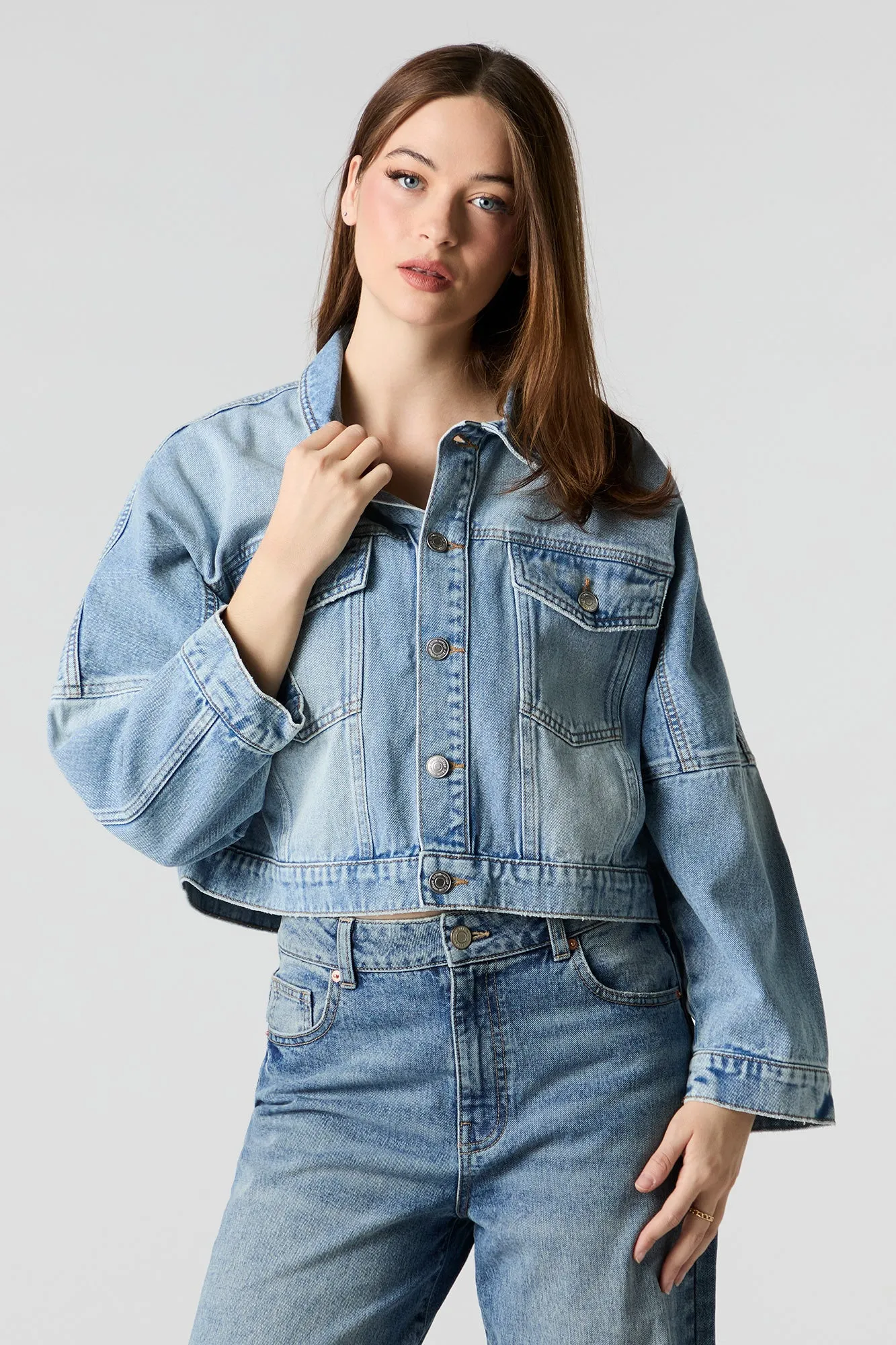 Blouson de camionneur en denim sold by Urban Planet product image thumbnail 4