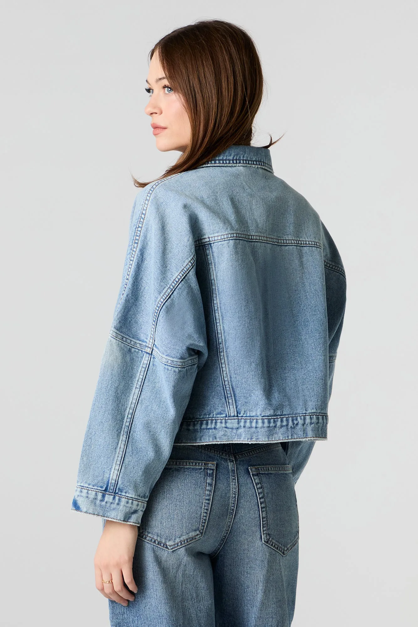 Blouson de camionneur en denim sold by Urban Planet product image thumbnail 5