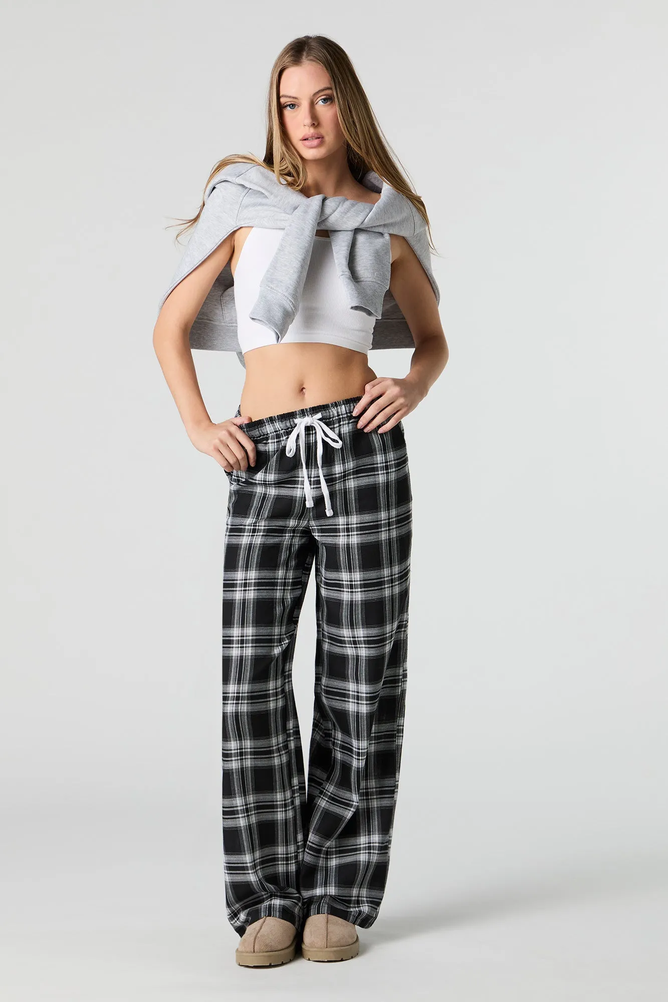 Printed Wide Leg Pajama Pant sold by Urban Planet product image thumbnail 4