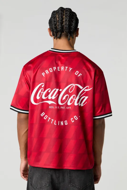 Coca Cola Graphic Mesh Baseball Jersey sold by Urban Planet