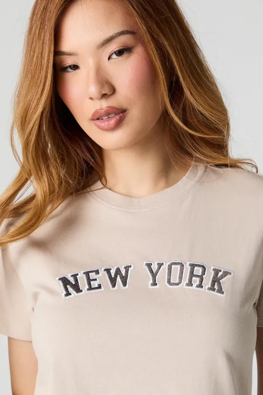 New York Embroidered Graphic T-Shirt sold by Urban Planet