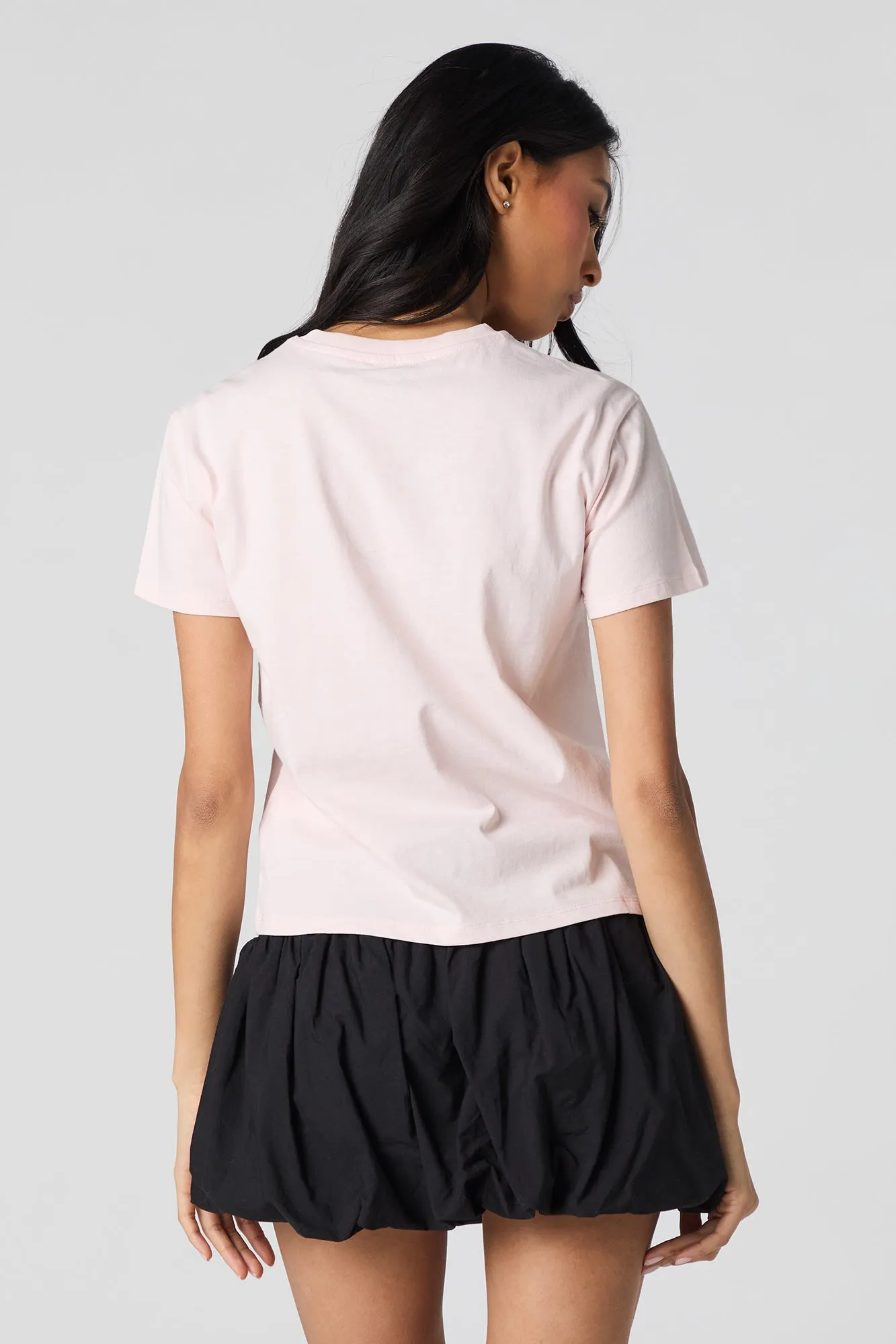 Checkered 52 Rhinestone Graphic T-Shirt sold by Urban Planet product image thumbnail 2