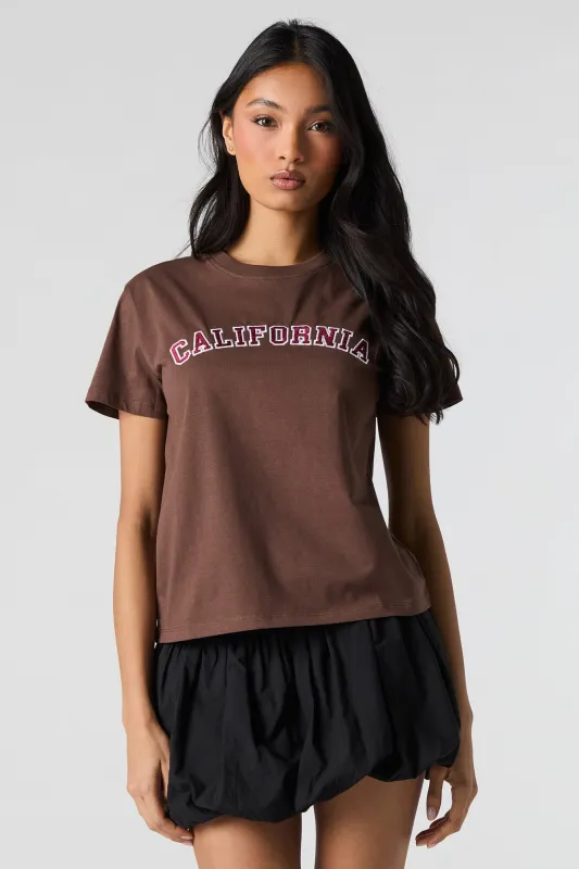 California Embroidered T-Shirt sold by Urban Planet