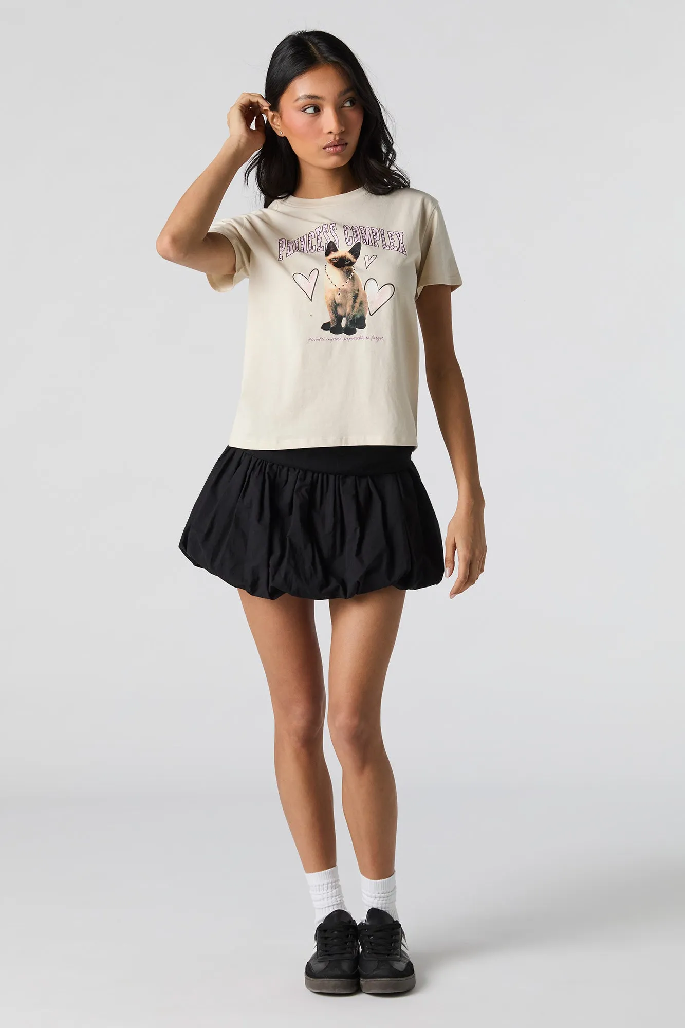 T-shirt à imprimé Princess Complex avec pierres du Rhin sold by Urban Planet product image thumbnail 3