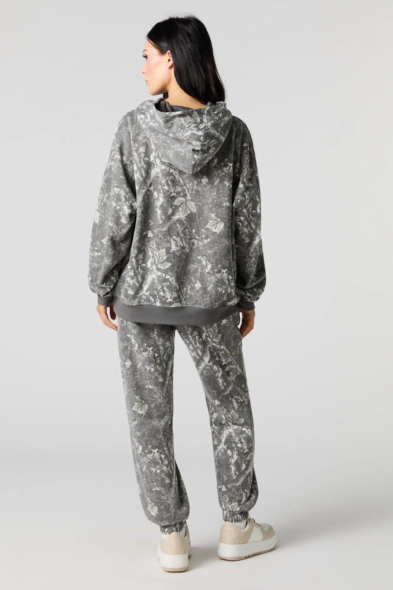 Embroidered Camo Classic Fleece Jogger sold by Urban Planet product image thumbnail 3
