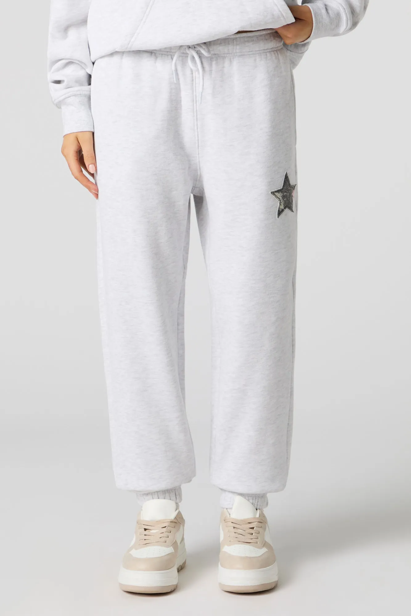 Star Patch Classic Fleece Jogger sold by Urban Planet product image thumbnail 2