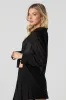 Semi Sheer Long Sleeve Button-Up Top sold by Urban Planet